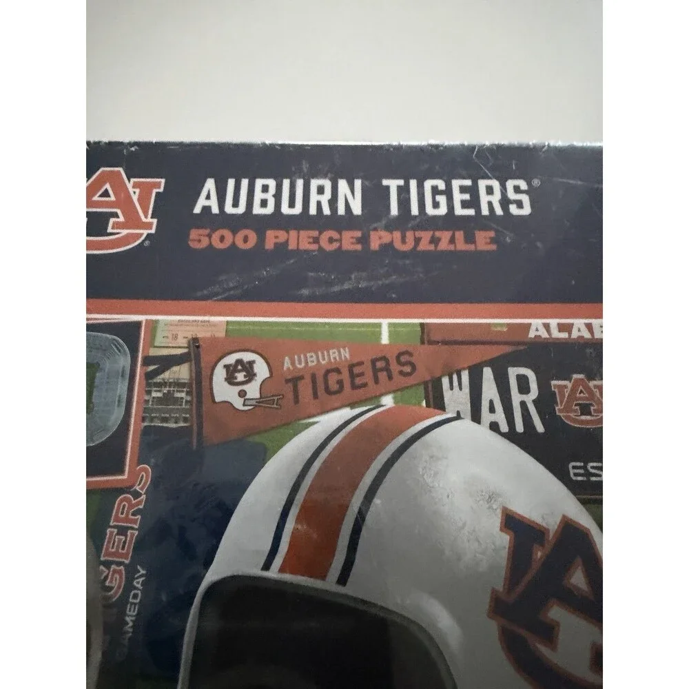 Auburn Tigers 500 Piece Puzzle YouTheFan Retro Series NCAA Football Gift 20*15in